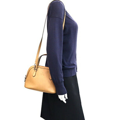 Gucci Handbag 341504 Light Brown Leather Shoulder Bag/Crossbody Bag