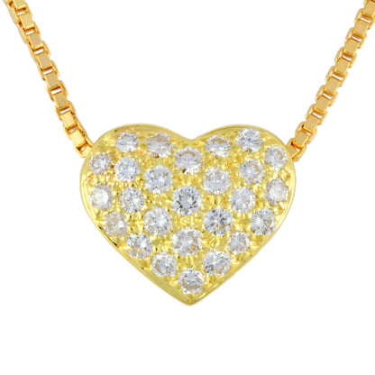 Harry Winston Heart Pav Necklace With Diamonds