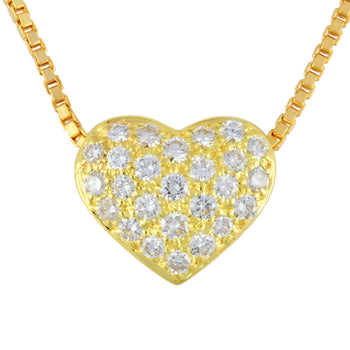 Harry Winston Heart Pav Necklace With Diamonds