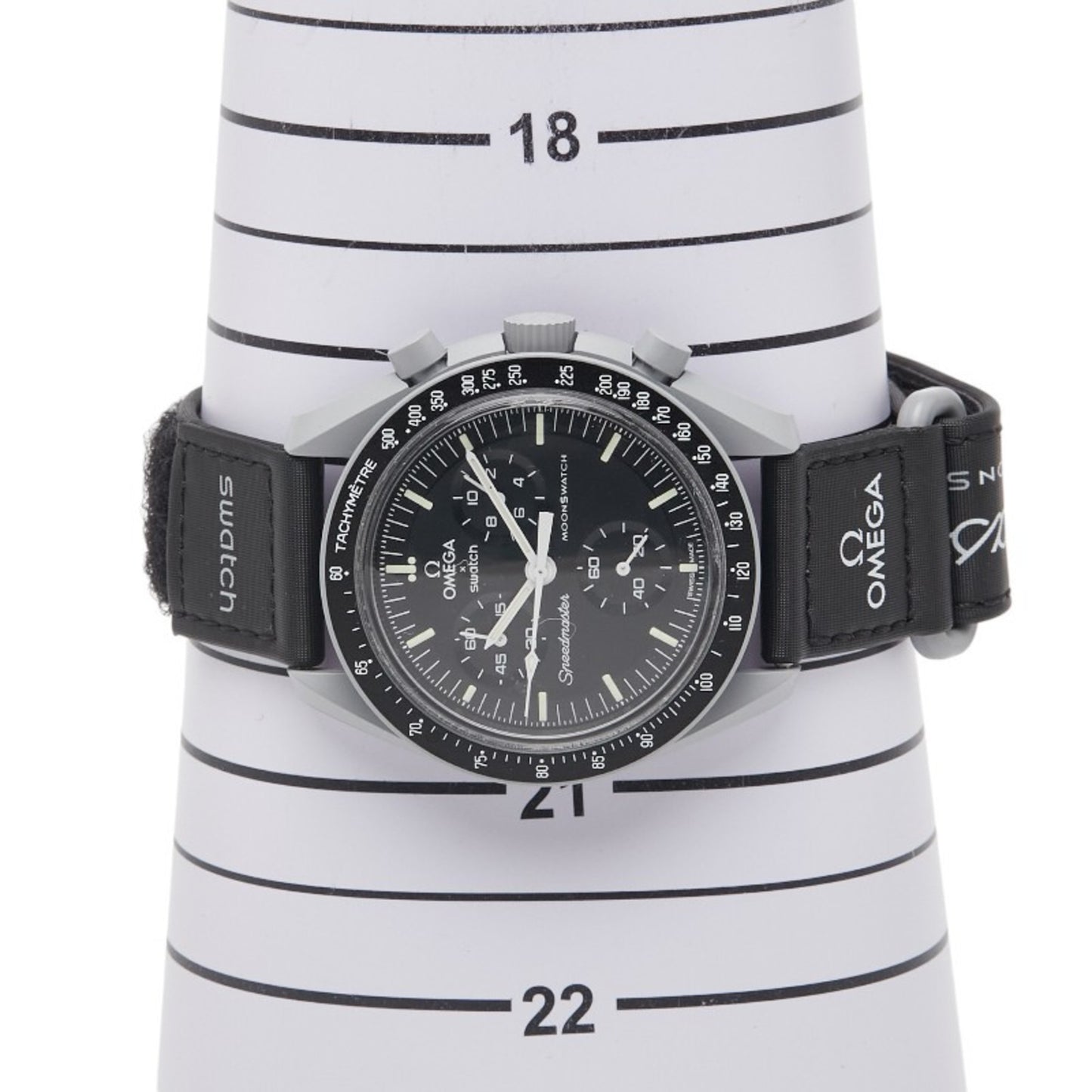 Omega X Swatch Moonswatch Mission To The Moon Watch So33M100 Quartz Movement Black Dial Ceramic