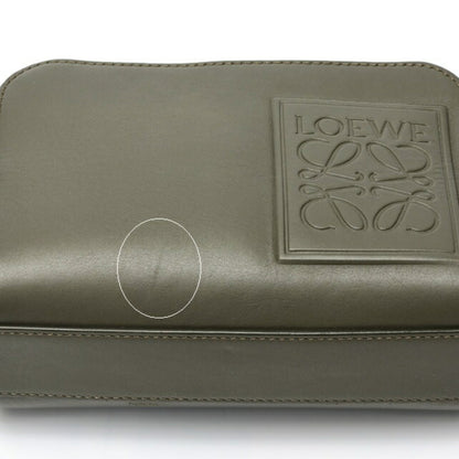 Loewe Crossbody Camera Bag Mini Shoulder C565R41X01 Satin Calfskin Khaki E-158820