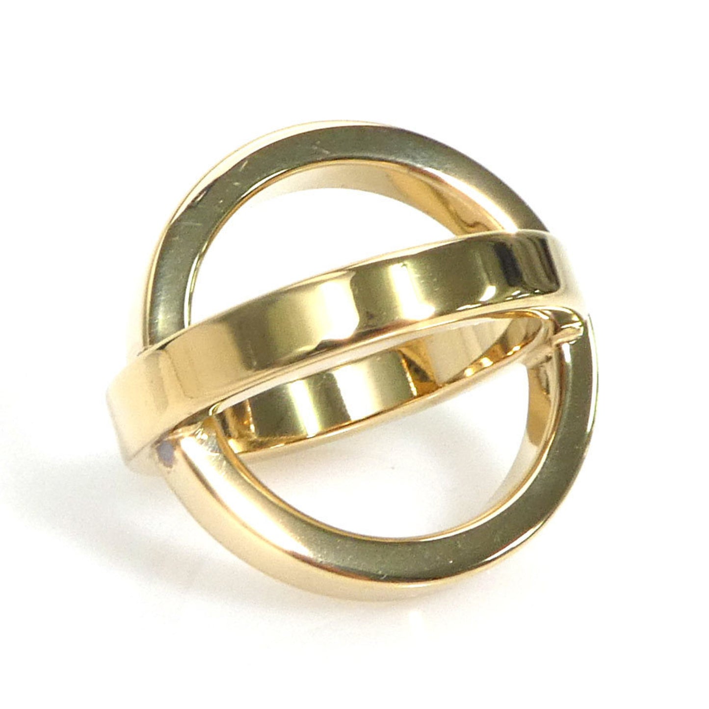 Hermes Herms Bijoutierie Fantaisie Scarf Ring In Gold