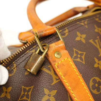 Louis Vuitton Monogram Keepall 55 Boston Bag M41424 Brown