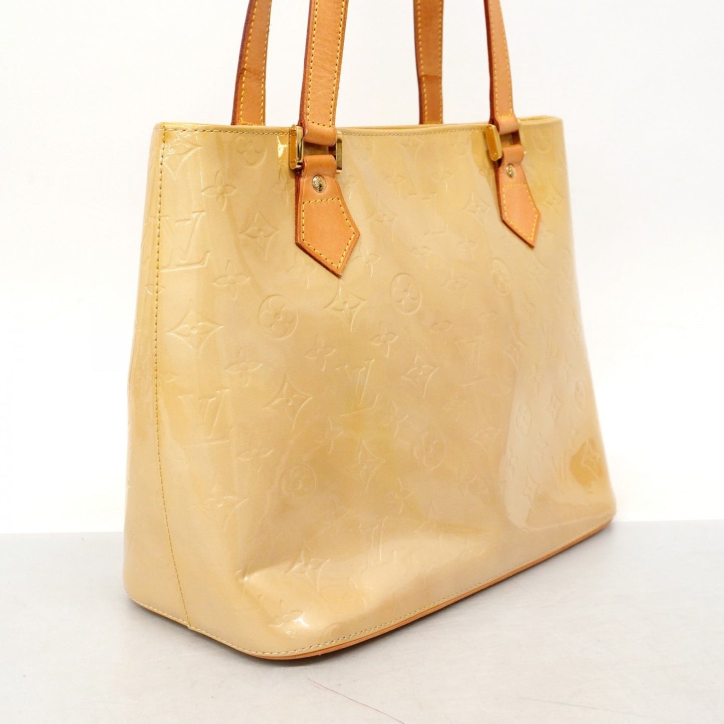Louis Vuitton Vernis Houston Tote Bag M91004 Beige