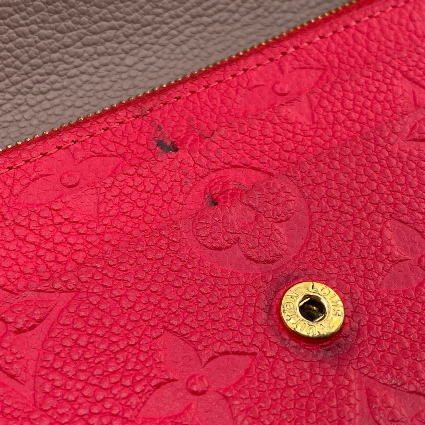 Louis Vuitton Louis Vuitton Wallet M62371 Portefeuille Emily Monogram Empreinte Long Pink