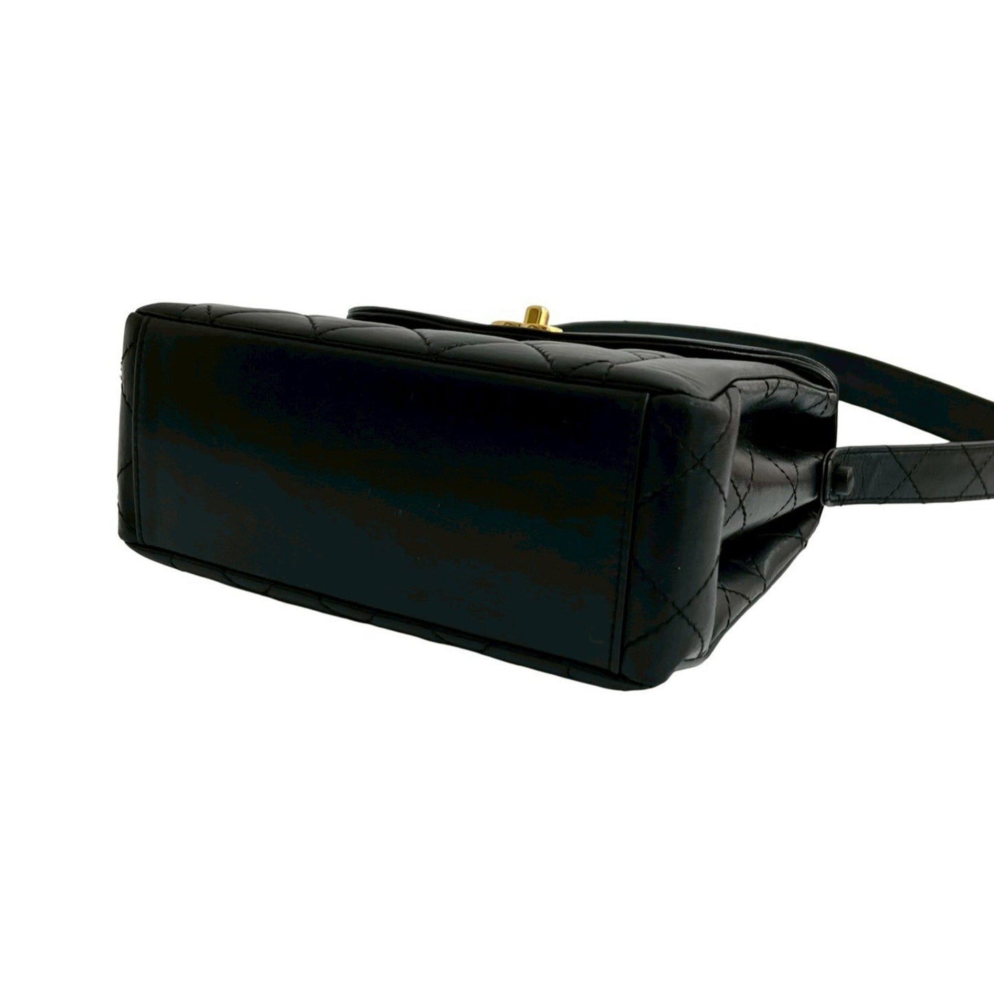 Chanel Diana Flap Matelasse Coco Lambskin Semi-One Shoulder Bag