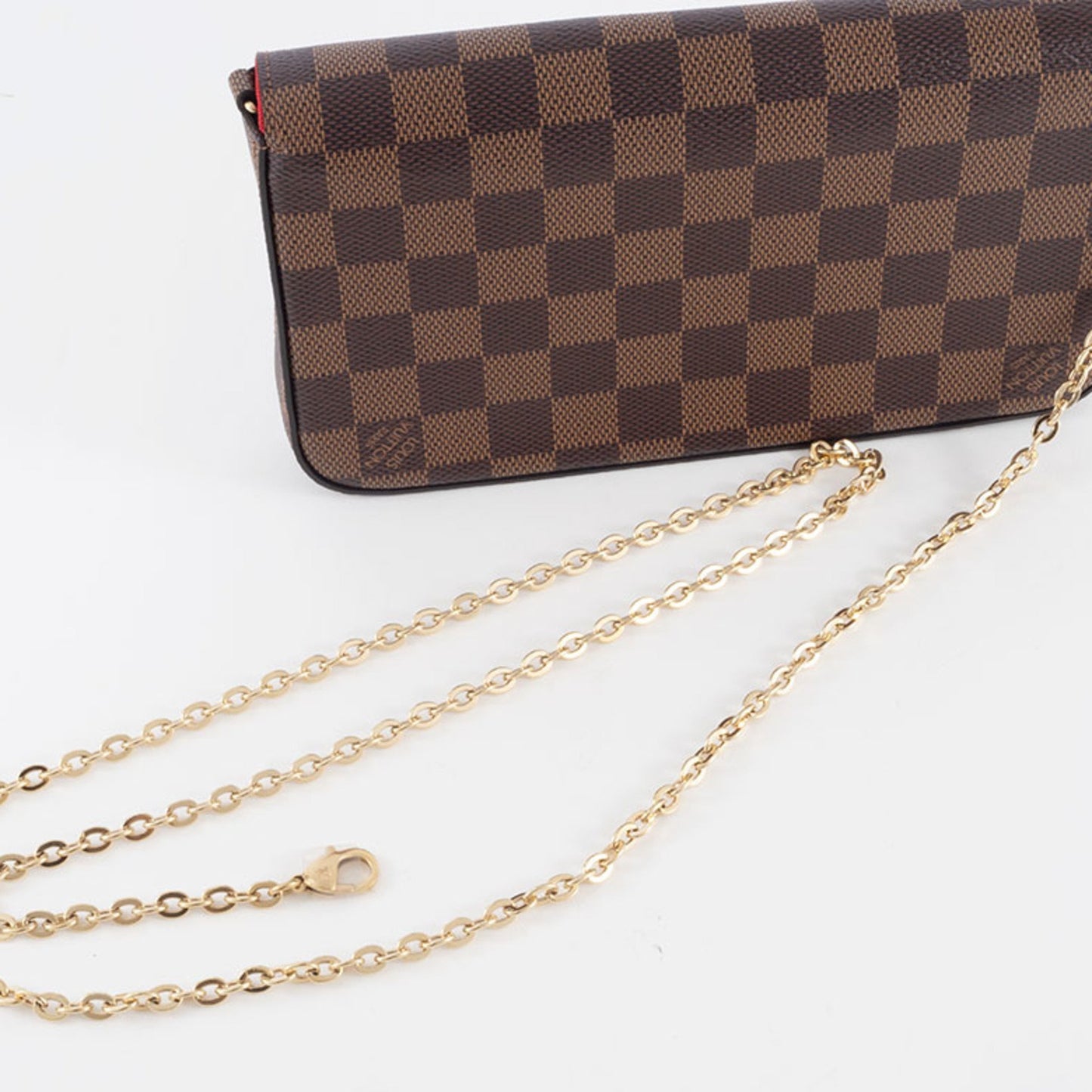 Louis Vuitton Pochette Felicie Shoulder Bag N63032 Damier Ebene Canvas