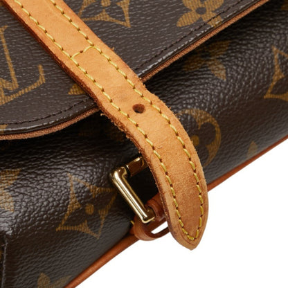 Louis Vuitton Monogram Pochette Marel Waist Bag Body M51159 Brown Pvc Leather