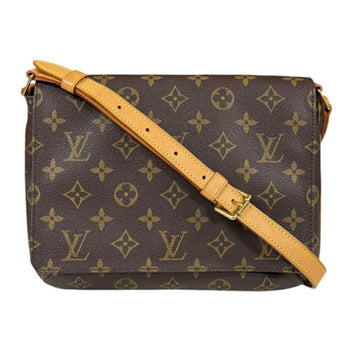Louis Vuitton Musette Tango Monogram Shoulder Bag Canvas M51257 Brown