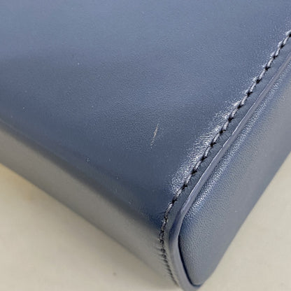 Christian Dior Montaigne Leather Shoulder Bag In Smoky Blue