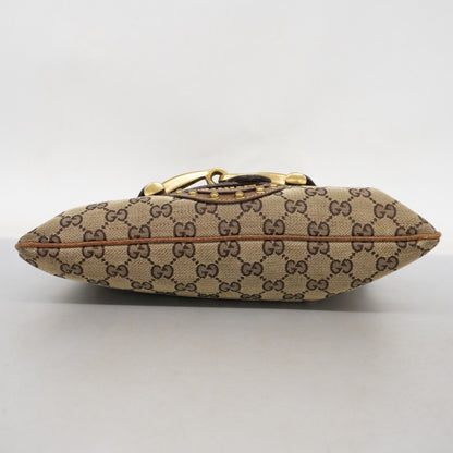 Gucci Gg Canvas Sherry Line Shoulder Bag 144010 Brown