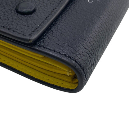Celine U-Ie-0168 Folded Multi-Function Trifold Wallet Black