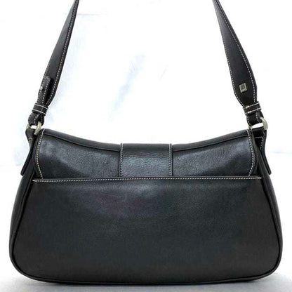 Salvatore Ferragamo Bag Ec-21595 Black Bk-21 3764 Leather Flap