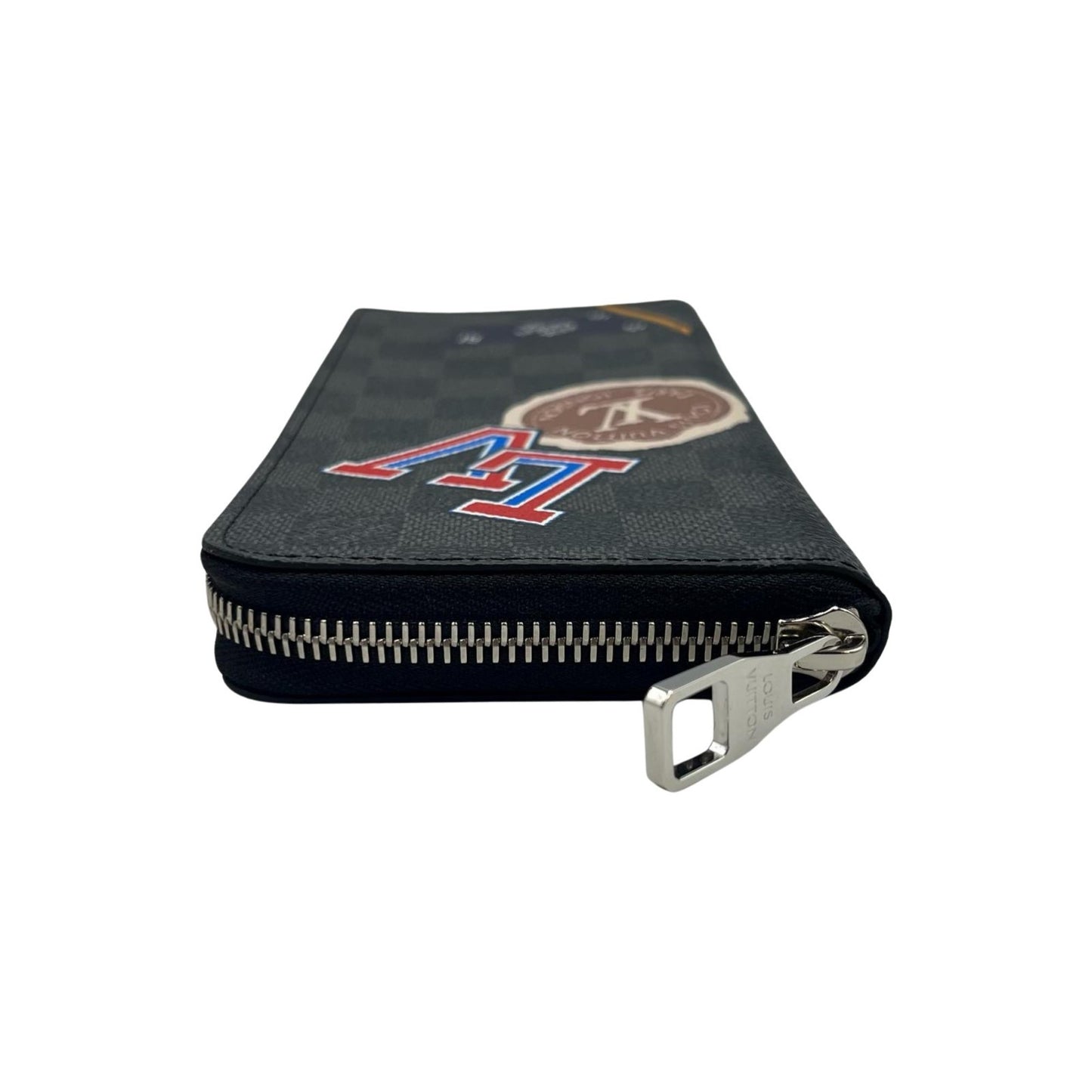 Louis Vuitton Zippy Wallet Vertical N64443 Damier Graphite Canvas Black