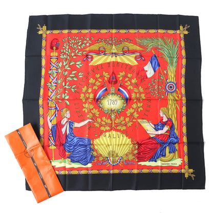 Hermes 1789 Liberte Egalite Fraternite Republique Francaise (1789) 100% Silk Scarf