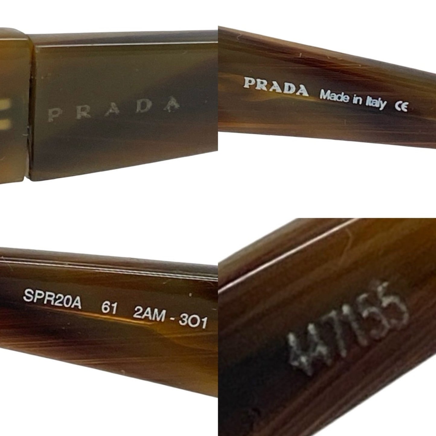 Prada Prada Marble Pattern Sunglasses Eyewear