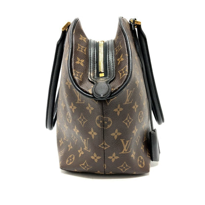 Louis Vuitton M40504 Monogram Block Tote Shoulder Bag