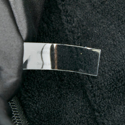 Chanel Coco Mark Novelty Crossbody Shoulder Bag In Black And White With Pile