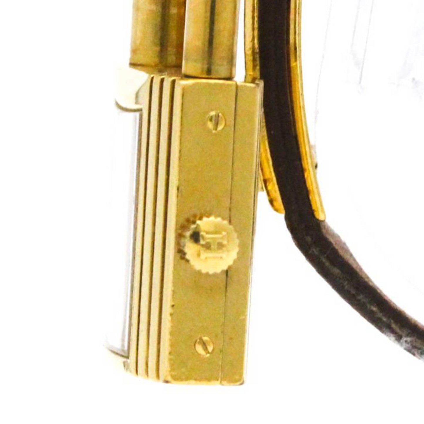 Hermes Kelly Watch Gold Plated Leather Quartz