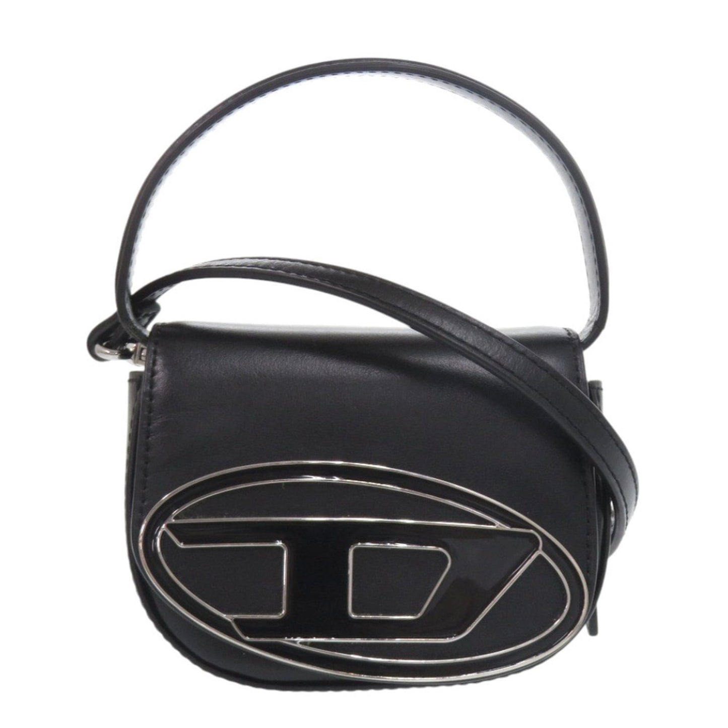 Diesel 1Dr Xs Wonder X08709 Pr818 Leather Black Shoulder Bag 0644 Diesel