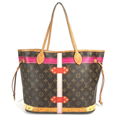 Louis Vuitton M41390 Monogram Summer Trunk Neverfull Mm 2018 Collection Shoulder Bag Tote Canvas