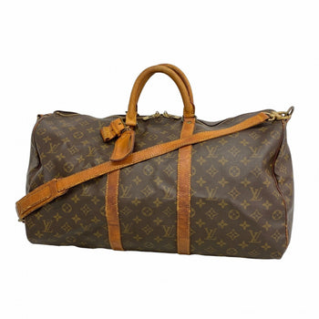 Louis Vuitton Monogram Keepall Bandouliere 50 Boston Bag M41416 Brown