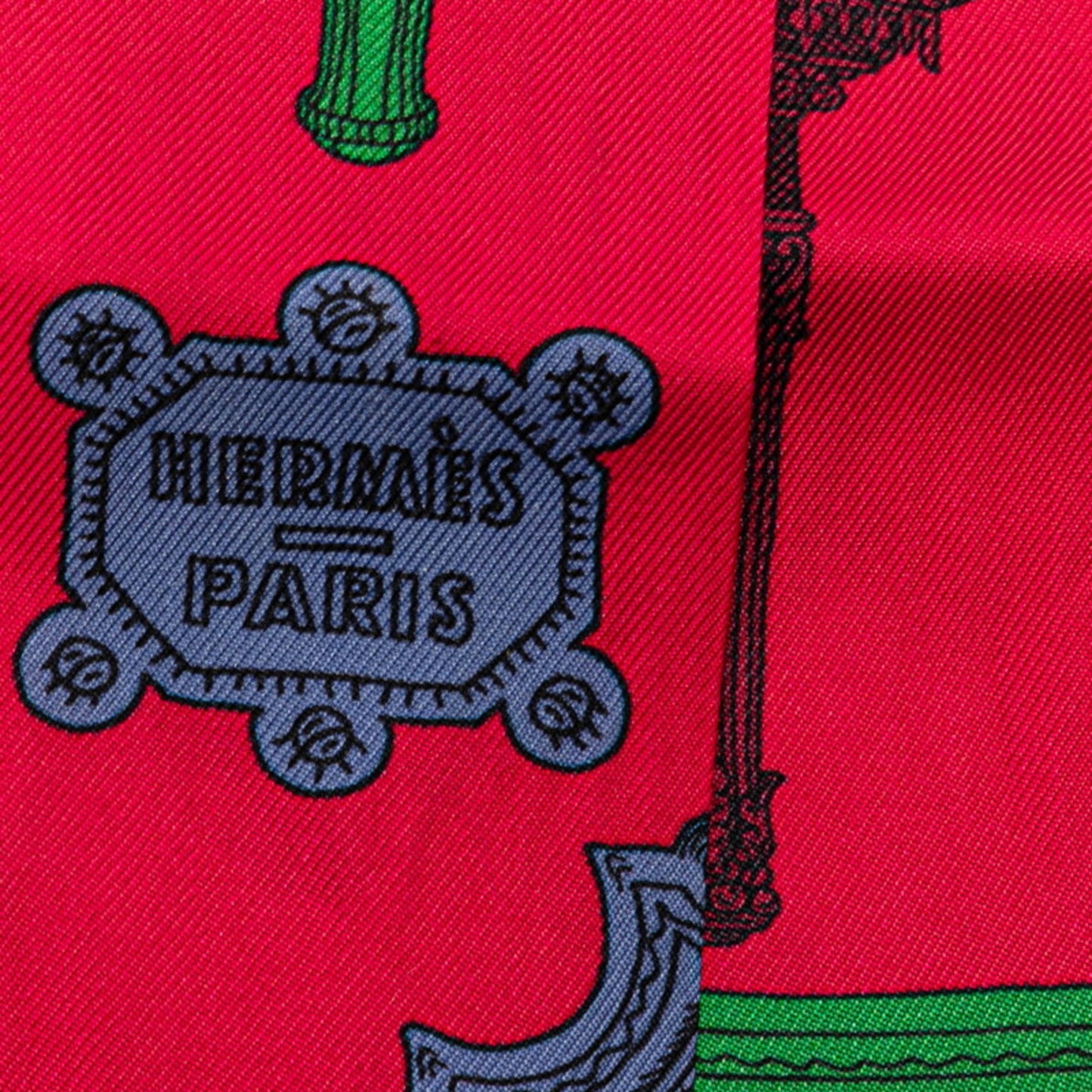 Hermes Twilly Merveilleuses Lanternes Scarf Muffler Red Multicolor Silk