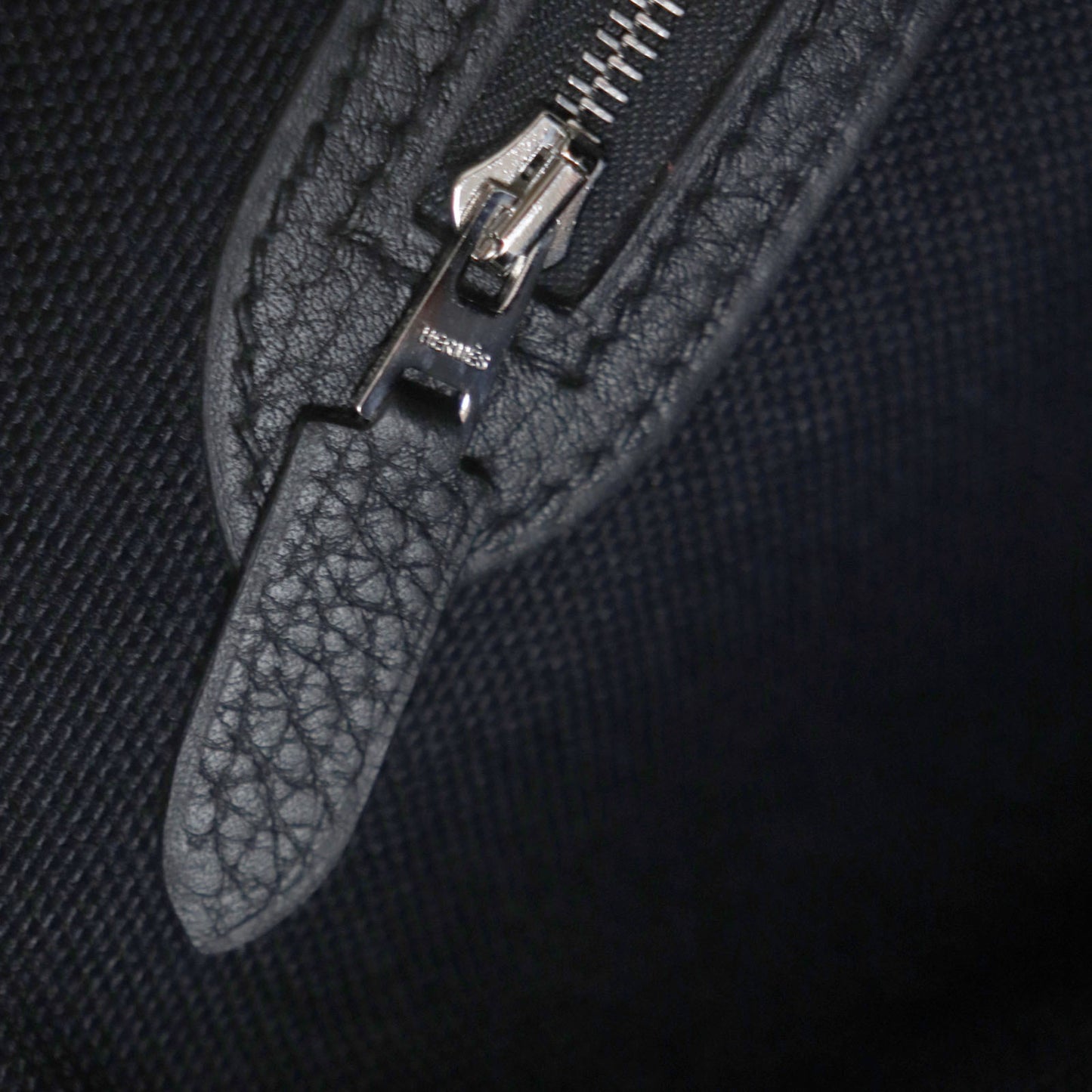 Hermes Pur Sangle Toile Militaire Taurillon Clemence Tote Bag