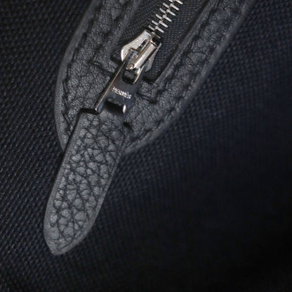 Hermes Pur Sangle Toile Militaire Taurillon Clemence Tote Bag