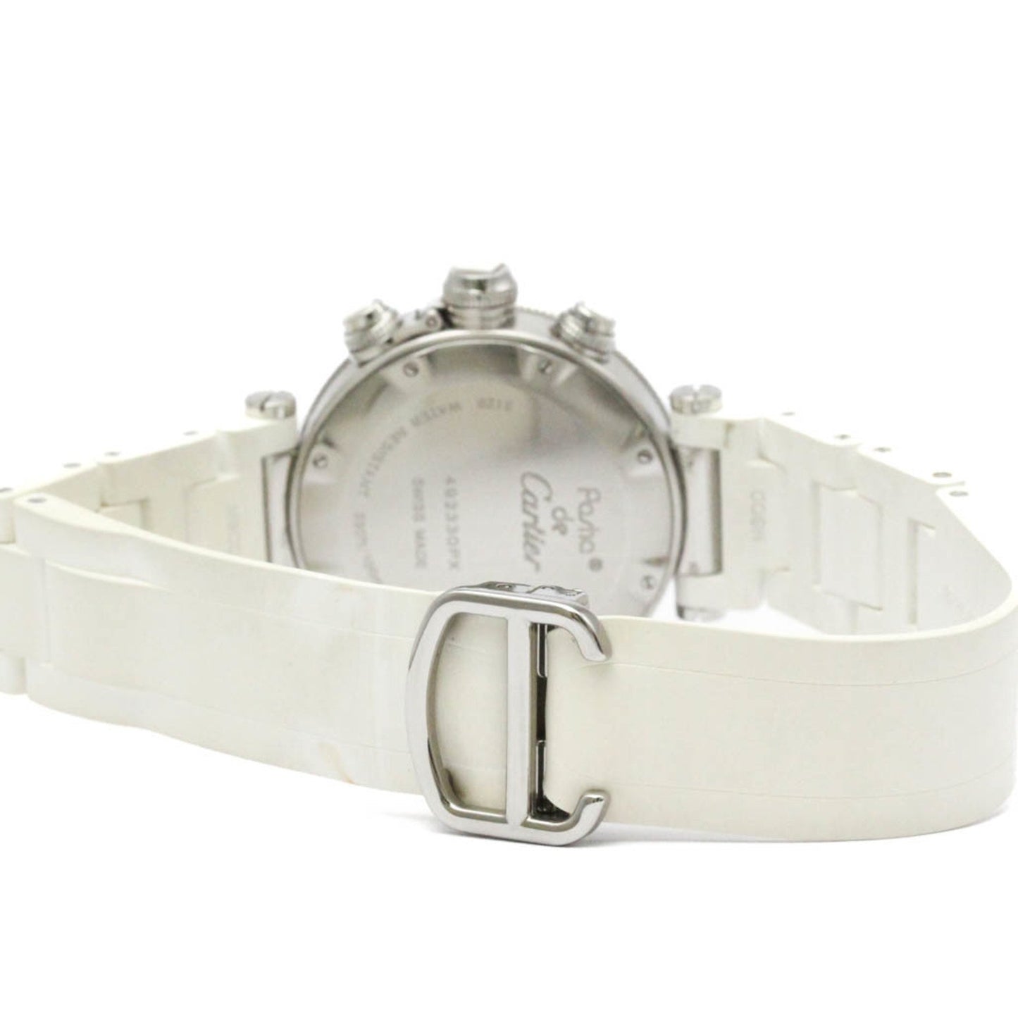 Cartier Pasha Seatimer Steel Quartz Mid Size Watch W3140005 Polished