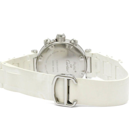 Cartier Pasha Seatimer Steel Quartz Mid Size Watch W3140005 Polished