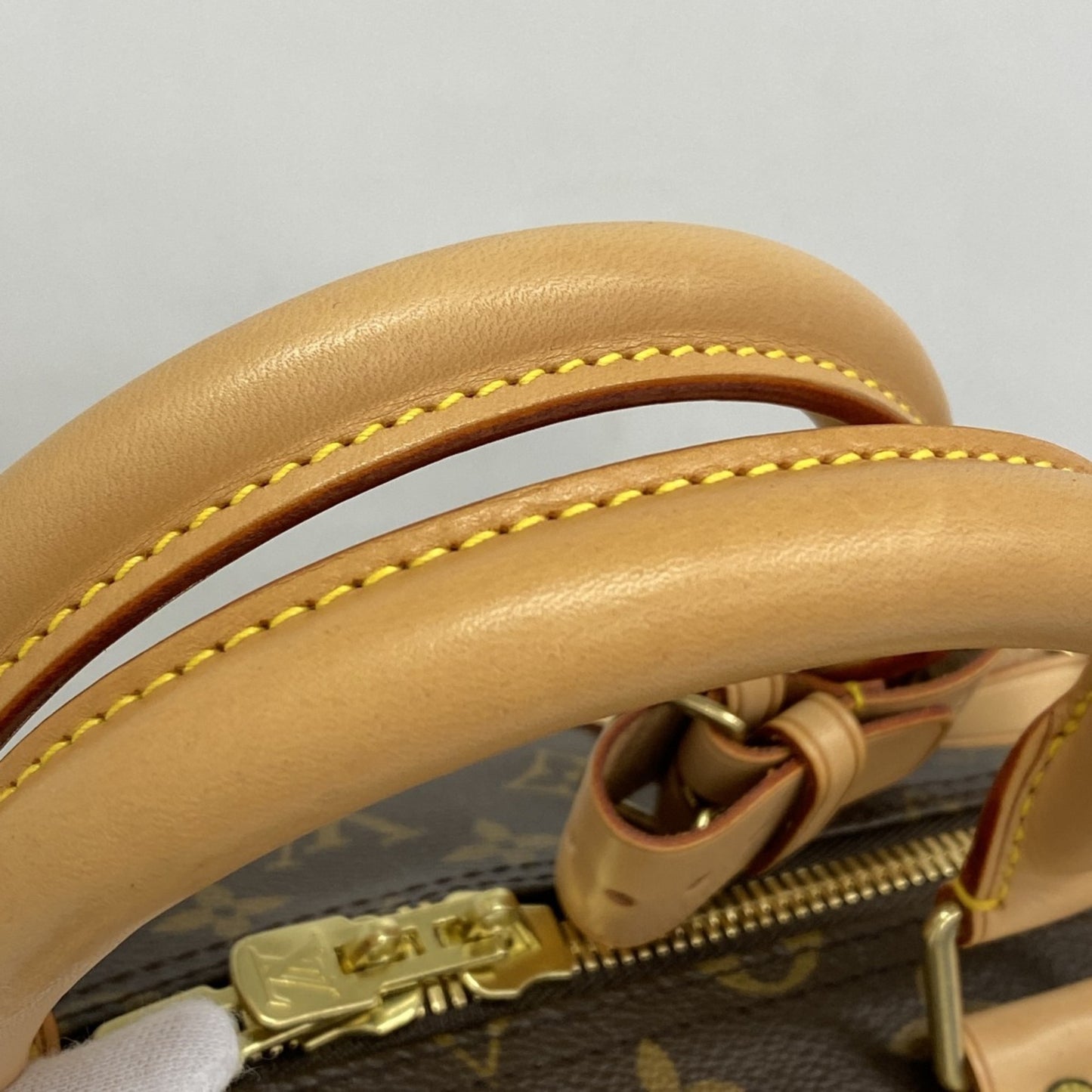 Louis Vuitton Monogram Keepall 55 Boston Bag M41424 Brown