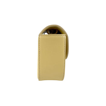 Celine Triomphe Mini Claude Leather Cream Shoulder Bag