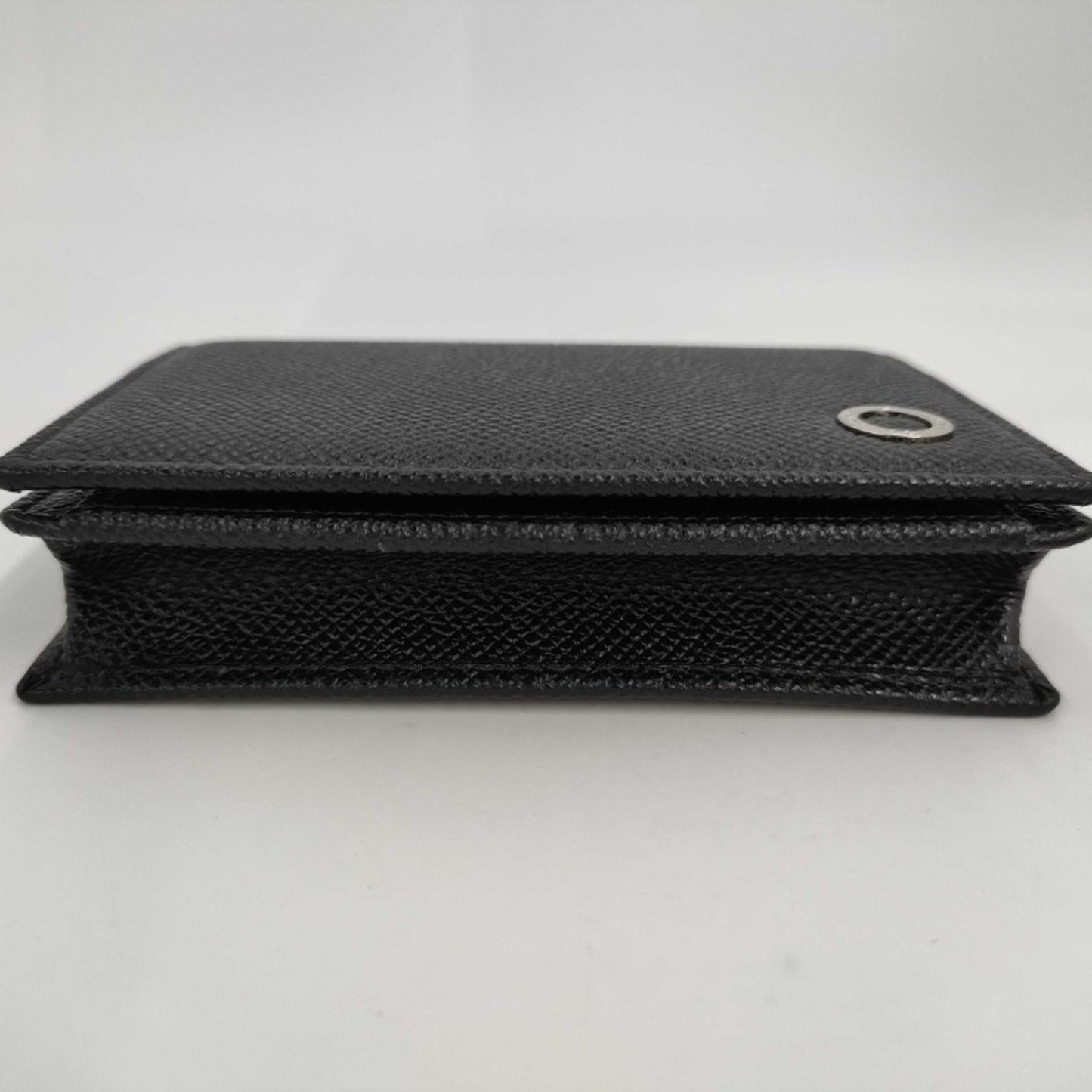 Bvlgari Business Card Case 280297 Black Leather
