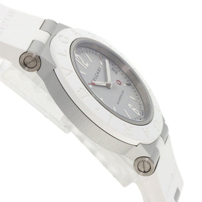 Bvlgari Bb40At Aluminum White Watch Aluminum/Rubber