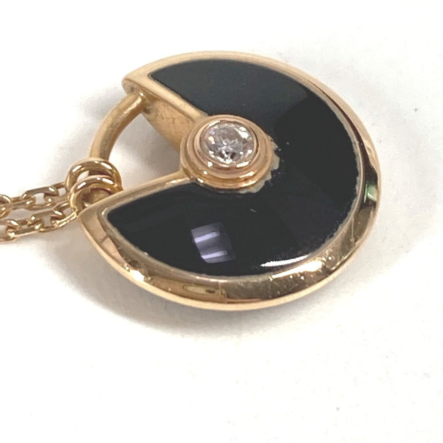 Cartier Amulette De Cartier 1P Diamond Xs Chain Necklace