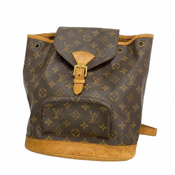 Louis Vuitton Monogram Montsouris Mm Backpack M51136 Brown