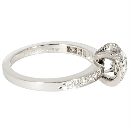 Tiffany & Co. Ribbon Engagement Ring With 0.61Ct Diamond