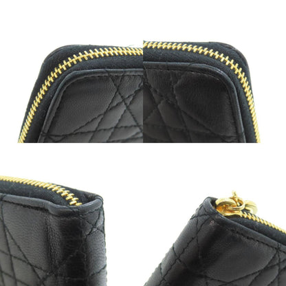 Christian Dior Cannage Bi-Fold Wallet Lambskin