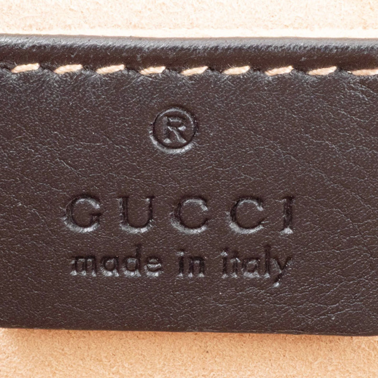 Gucci Bee Gg Supreme Leather Padlock Chain Shoulder Bag