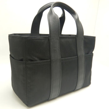 Hermes Acapulco Pm Handbag In Toile Chevron And Leather