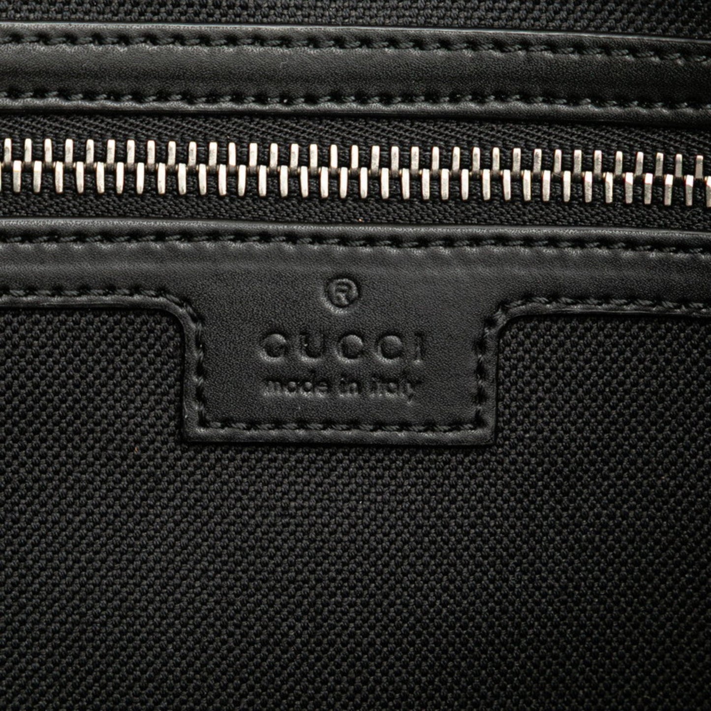 Gucci Gg Supreme Sherry Line Crossbody Shoulder Bag 474139 Black Leather