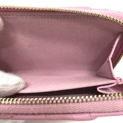 Chanel Coco Mark Cc Matelasse/Card Case Wallet/Purse Coin Lambskin