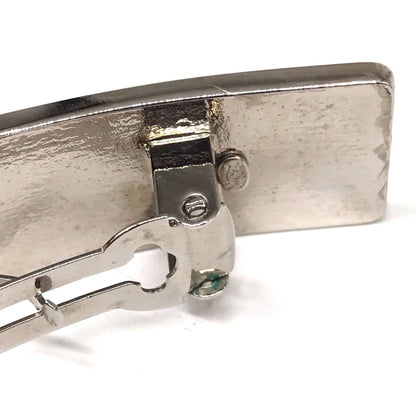 Chanel Barrette Silver Coco Mark Hair Clip Metal Chanel
