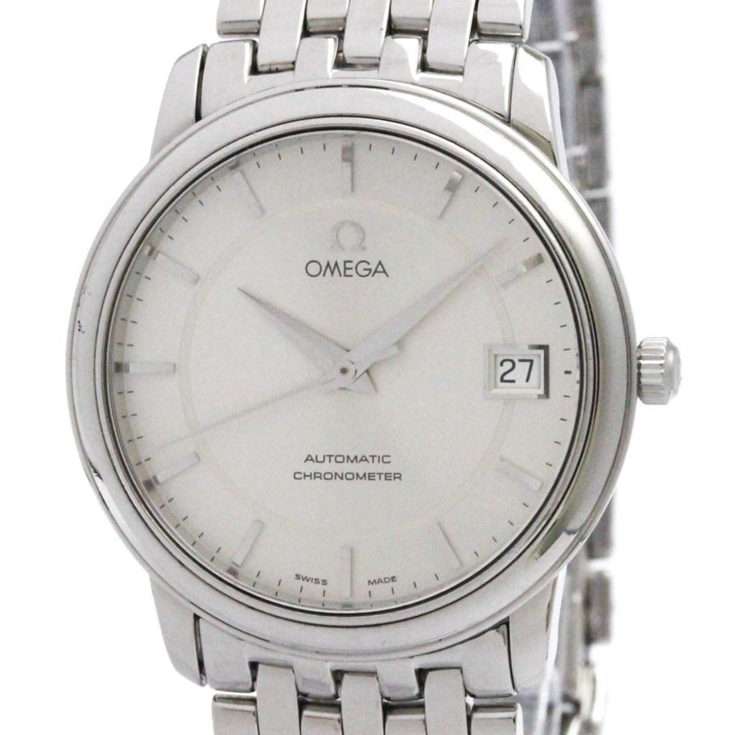 Omega De Ville Prestige Steel Automatic Mes Watch 4500.31 Polished