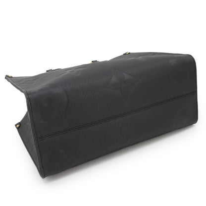 Louis Vuitton Monogram Empreinte On-The-Go Mm 2-Way Tote/Shoulder Bag In Leather Noir (M45595)