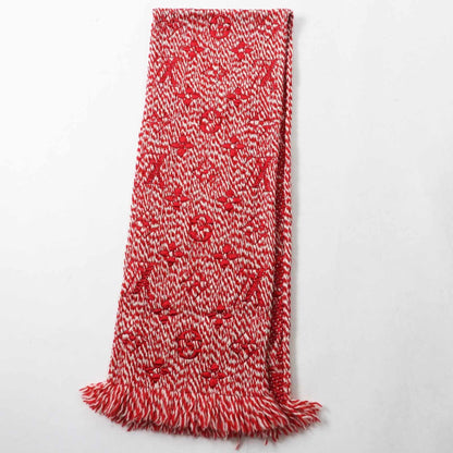 Louis Vuitton M70424 Echarpe Logomania Mix Wool And Silk Knit Scarf With Fringe