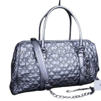 Dolce & Gabbana Dolce Gabbana Handbag Db0417 Silver Leather Quilted