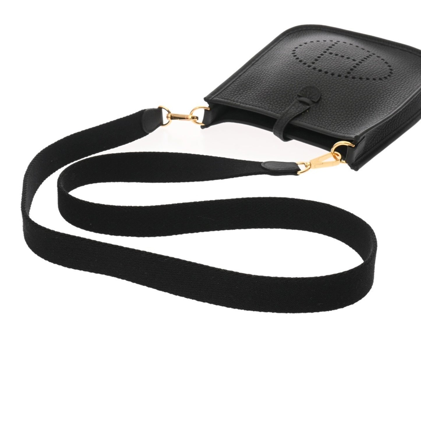 Hermes Evelyn Tpm Black W Stamp (Circa 2024) Women'S Taurillon Clemence Shoulder Bag