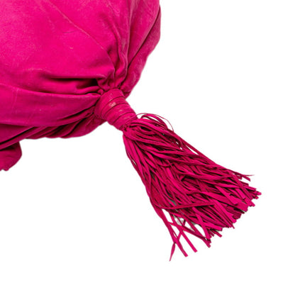 Bottega Veneta Tassel Crossbody Shoulder Bag In Pink Suede